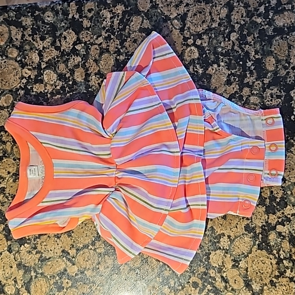 $3for12$$$Okie Dokie 3mo baby girl onsie dress